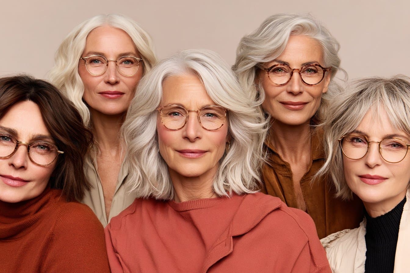 21 moderne Frisuren ab 50, die mit Brille besonders schmeicheln