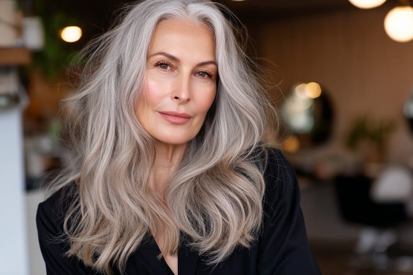 23 frische Styling-Tipps für lange Haare, die Frauen ab 50 jugendlich wirken lassen