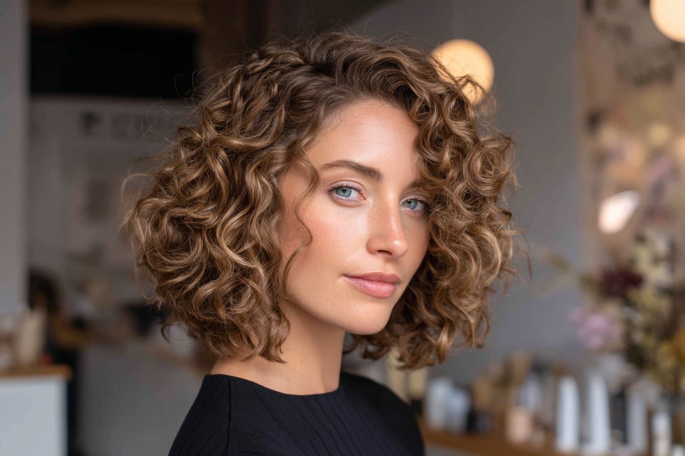 13 inspirierende Styling-Ideen für mittellanges Haar mit natürlichen Locken