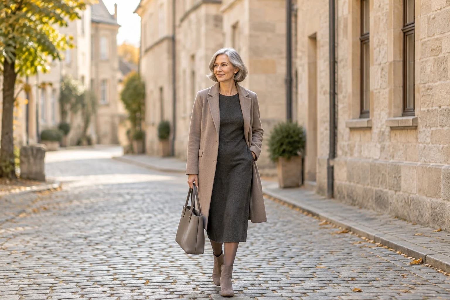 Frau ab 50 im Herbst-Outfit – Kleider im Herbst kombinieren ab 50: 15 Outfit-Ideen