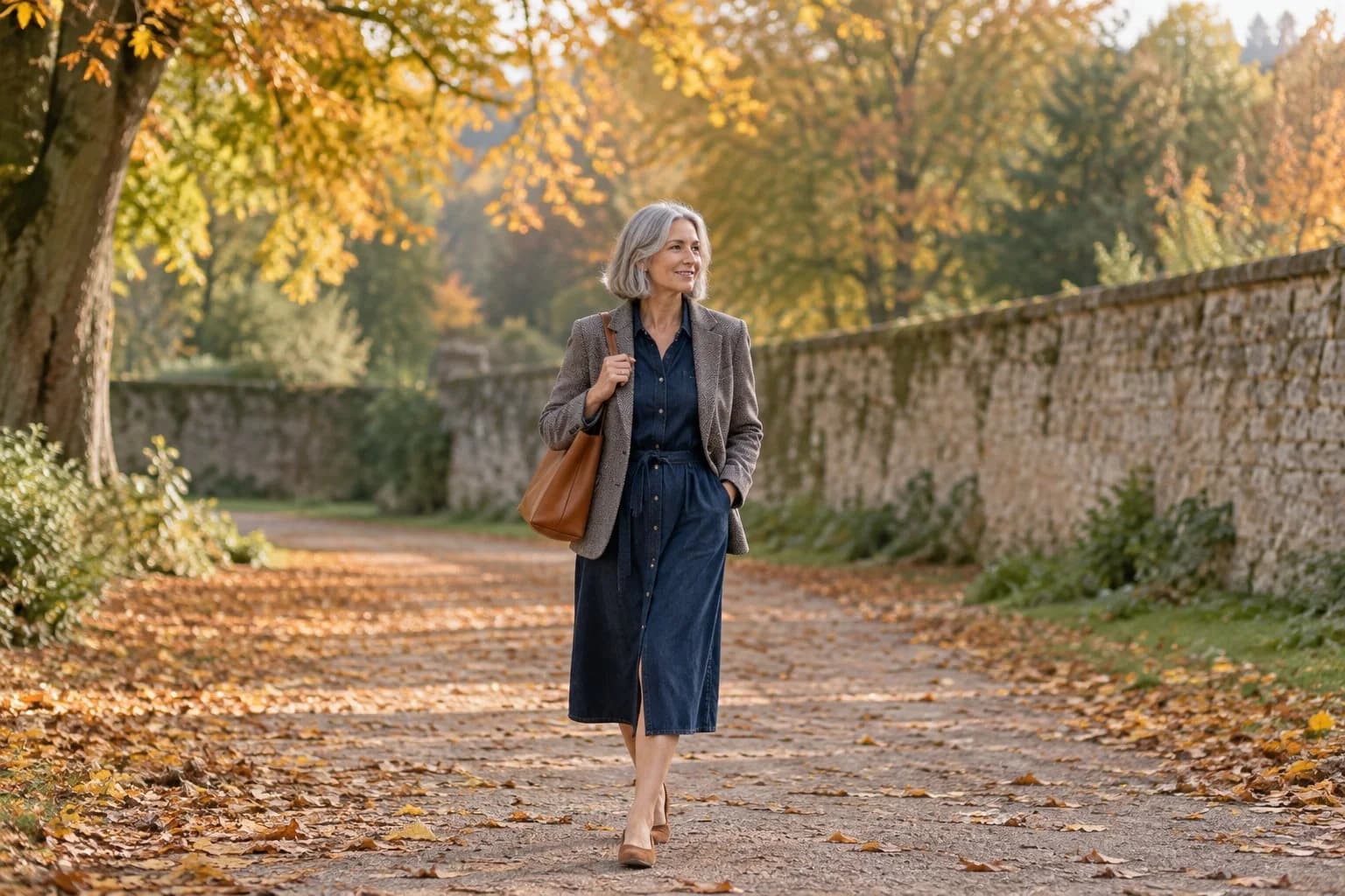 Frau ab 50 im Herbst-Outfit – Jeans im Herbst kombinieren ab 50: 15 Outfit-Ideen