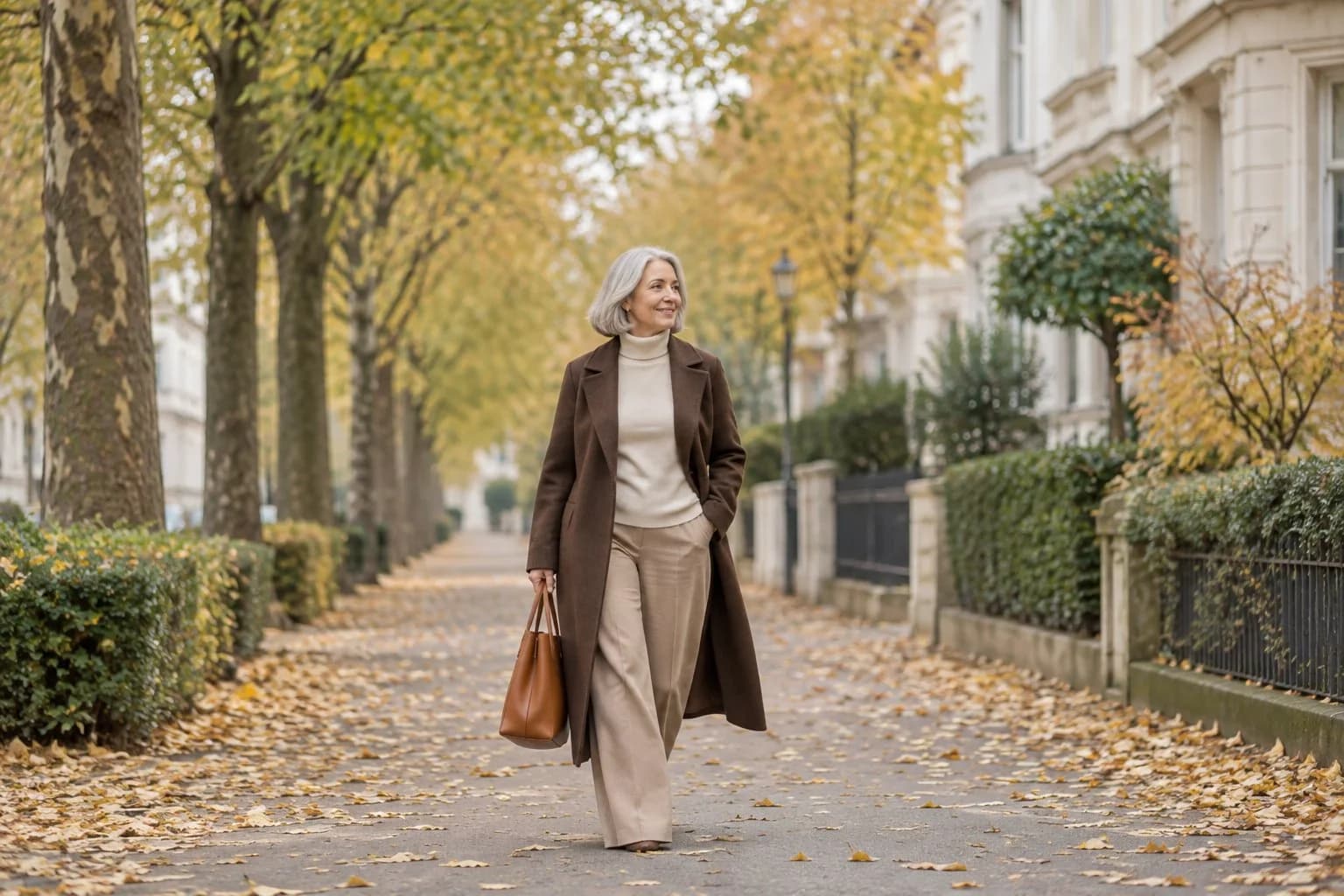 Frau ab 50 im Herbst-Outfit – Herbstmode ab 50: 15 Outfits für die neue Saison
