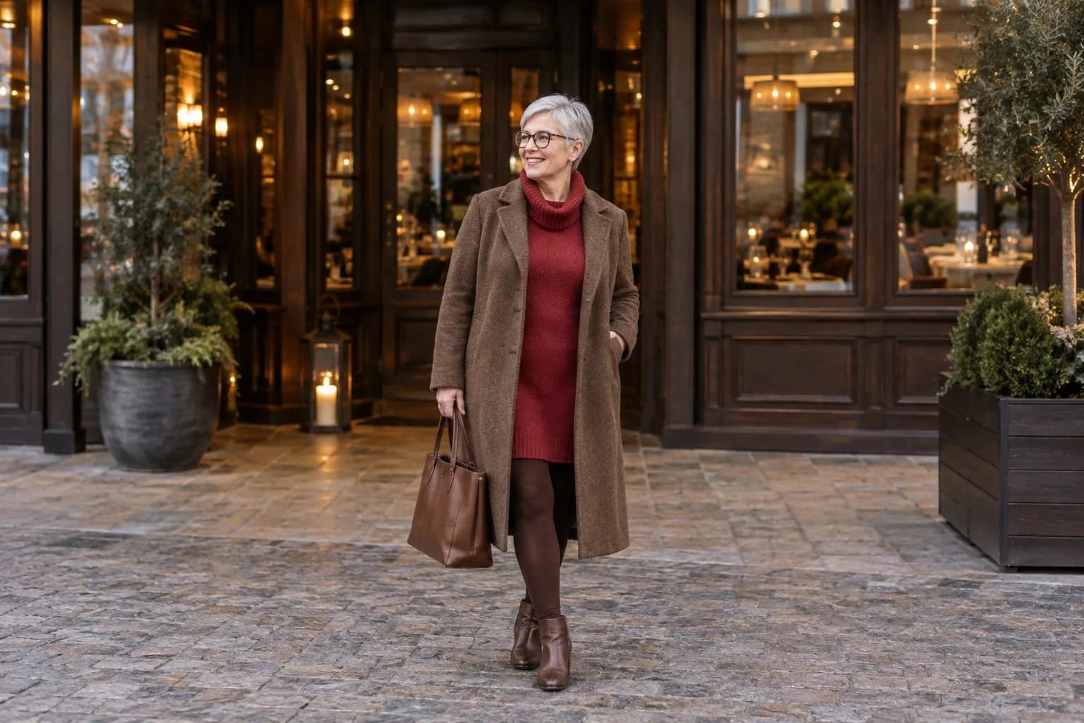 Frau ab 50 im Herbst-Outfit – Winter-Partyoutfits ab 50: 15 Looks für die Festtage
