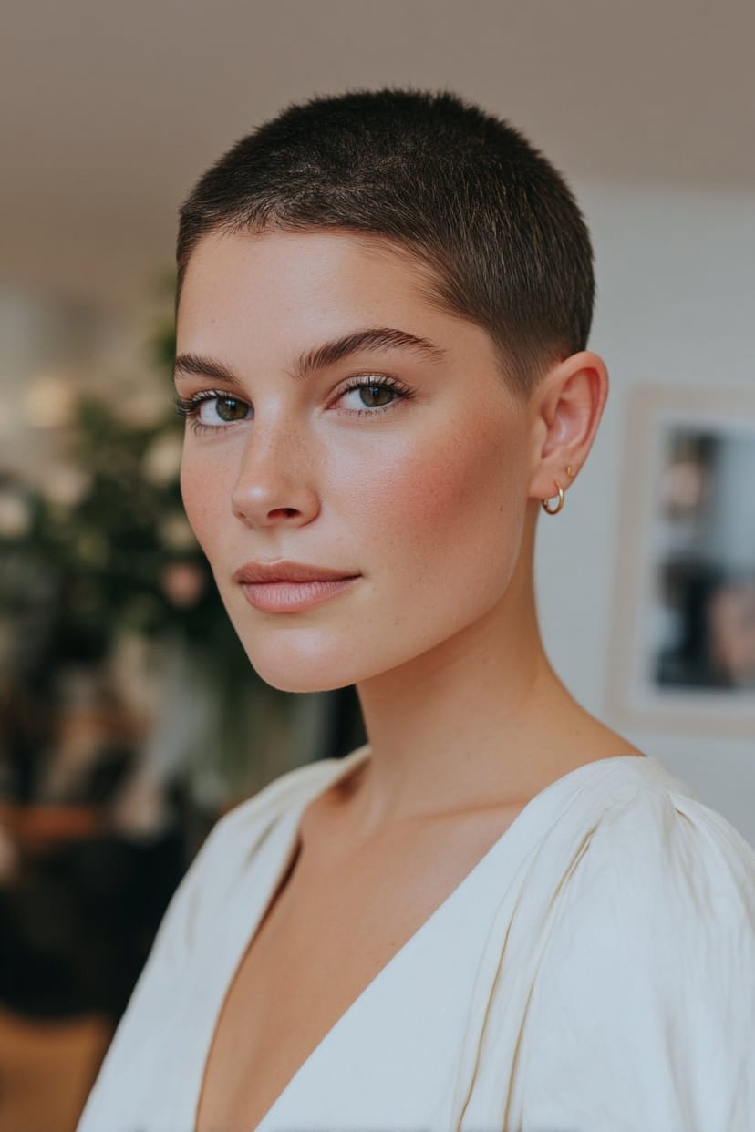 Garçon-Schnitt in silbergrau, klassisch und elegant