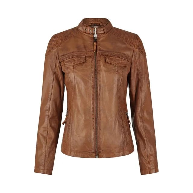 7eleven Lederjacke Semila, cognac