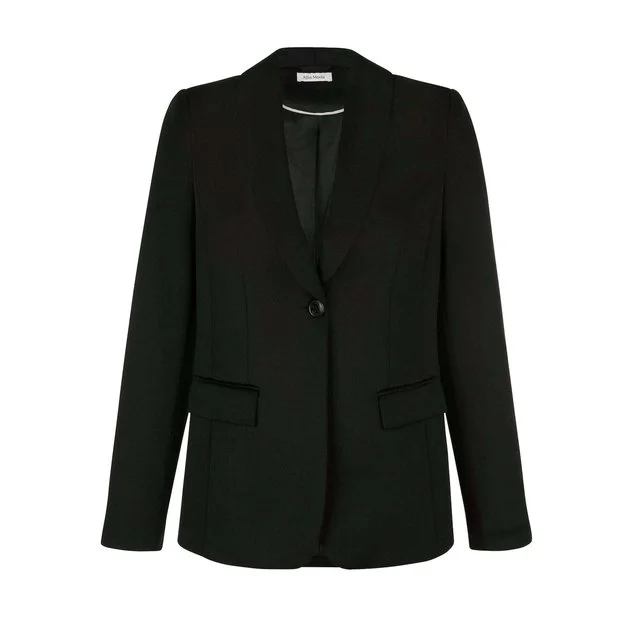Alba Moda Blazer mit Schalkragen, schwarz