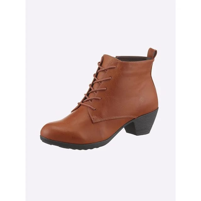 Andrea Conti Stiefelette, cognac