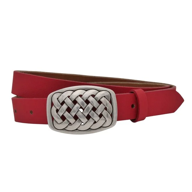 AnnaMatoni Ledergürtel, Rot 350