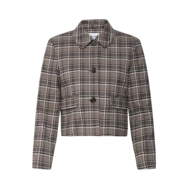 b.young Blazer BYESTOLO, SEPIA CHECK