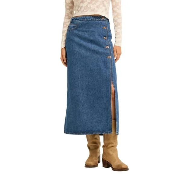 Billabong Jeansrock Day Off, Medium Denim