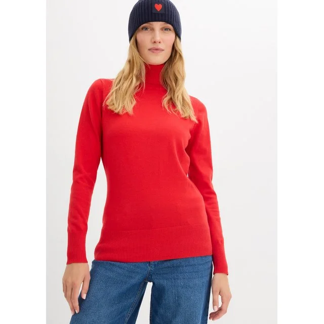 Bonprix Rollkragenpullover, lavarot