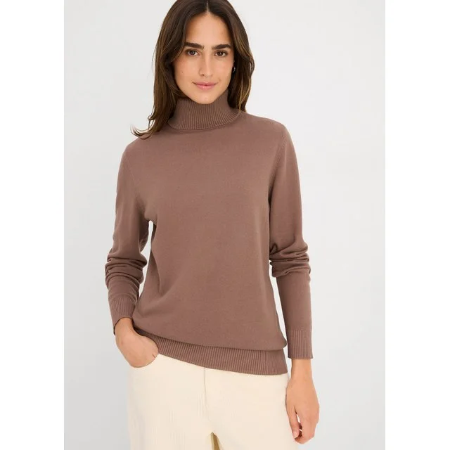 bonprix Rollkragenpullover, lehmbraun