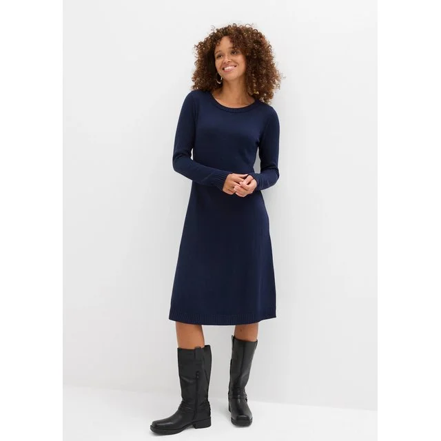 bonprix Strickkleid, dunkelblau