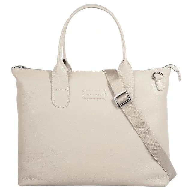 bugatti Leder-Shopper Elsa, weiß
