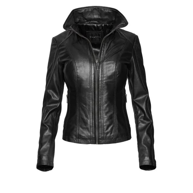 bugatti Lederjacke, black