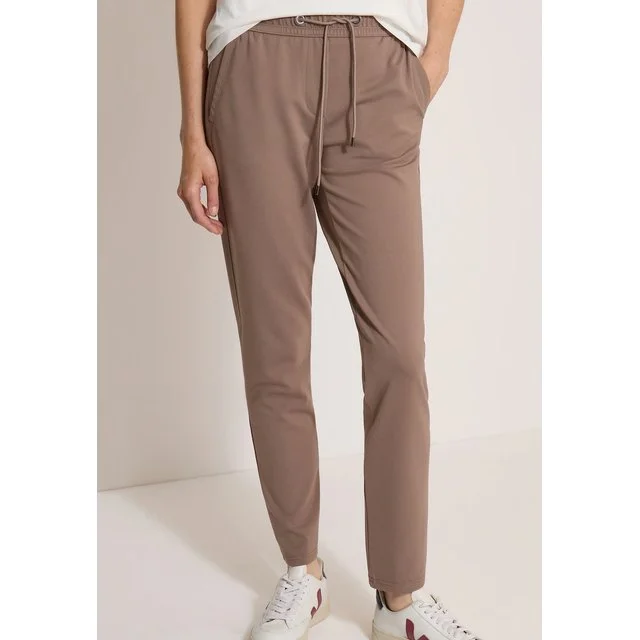 Cecil Stoffhose Tracey, earthy taupe
