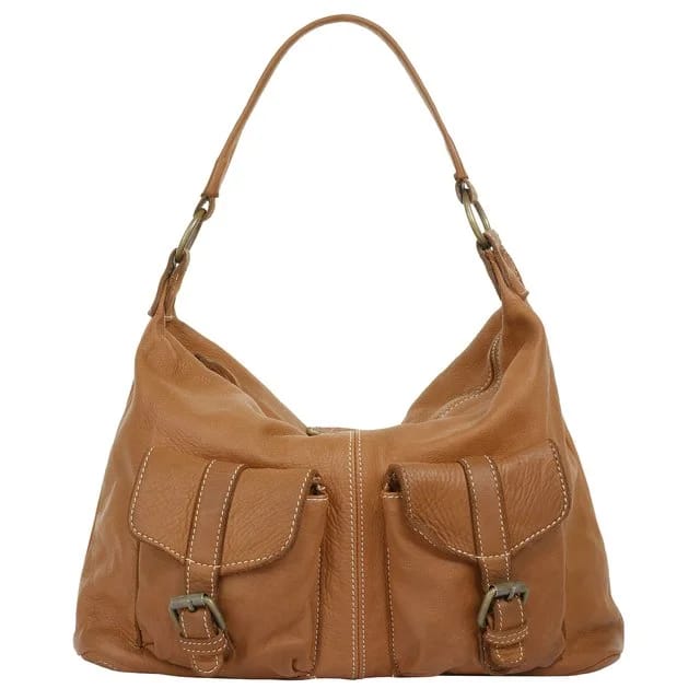 Cluty Leder-Shopper, cognac