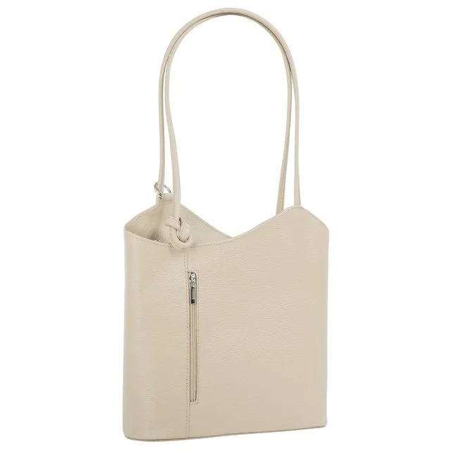 Cluty Lederrucksack, beige