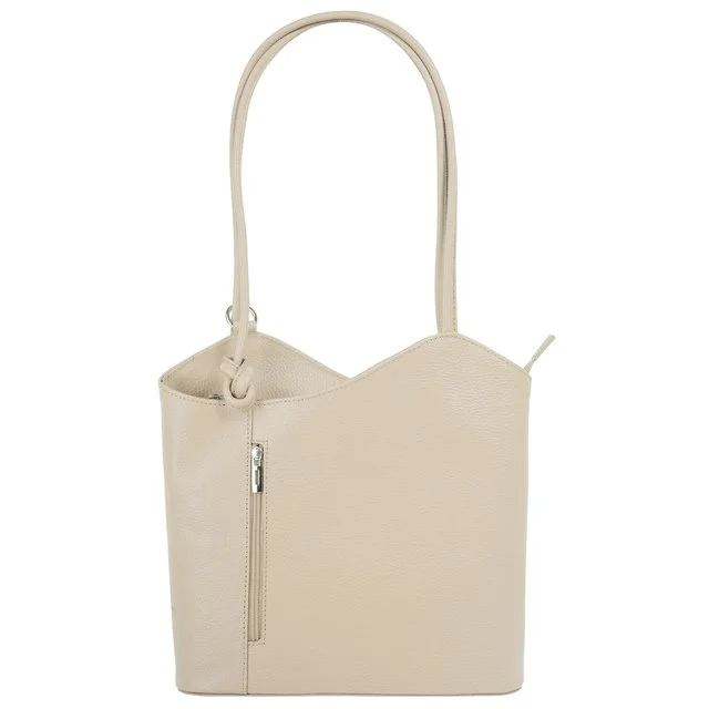 Cluty Lederrucksack, beige
