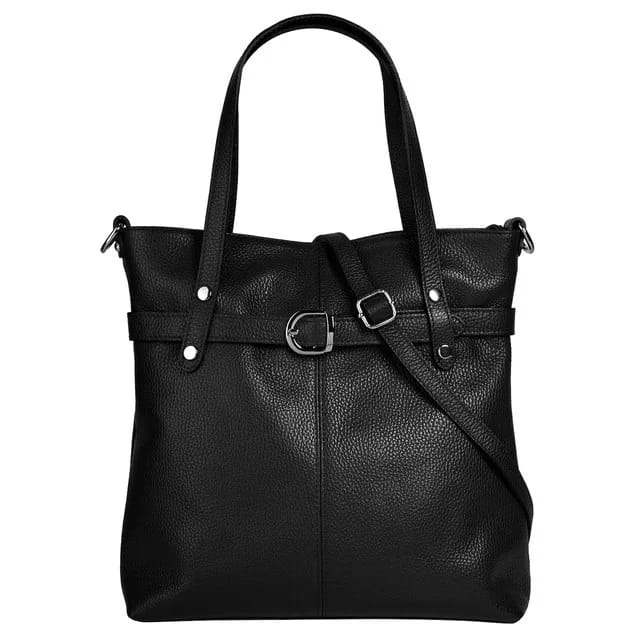 Cluty Ledershopper, schwarz