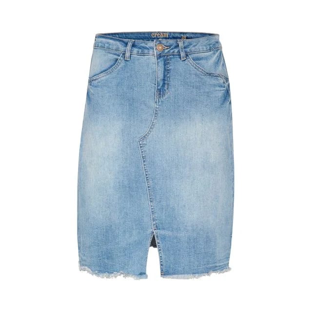 Cream Jeansrock CRKammie, Soft blue denim