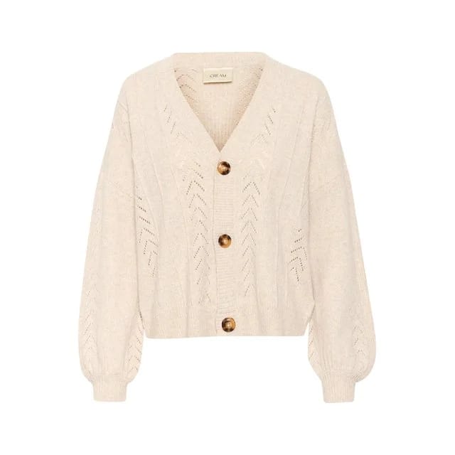 Cream Strickjacke, Oat melange
