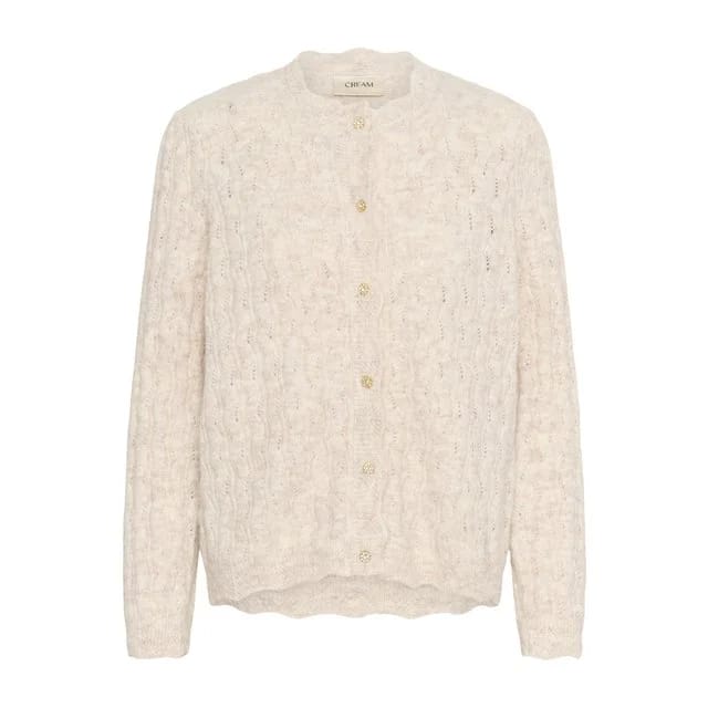 Cream Strickjacke, Oat melange
