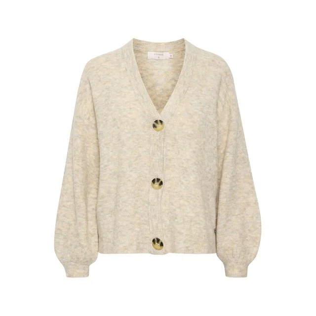 Cream Strickjacke, Oat melange