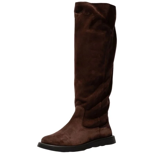 Fly London Veloursstiefel, Dunkelbraun