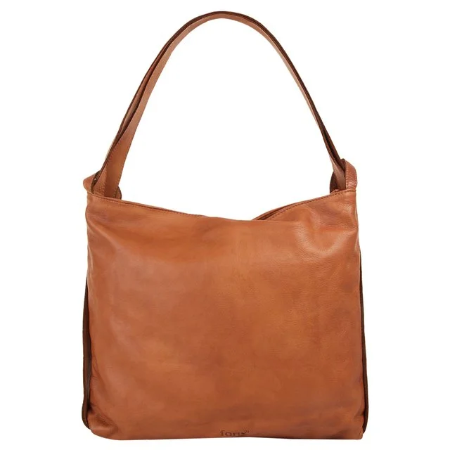 forty Leder-Shopper, cognac