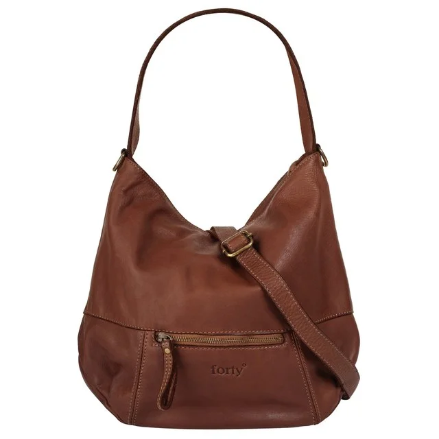 forty Leder-Shopper, cognac