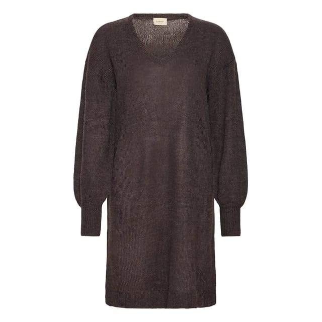 Fransa Midikleid Eretta, Charcoal Melange