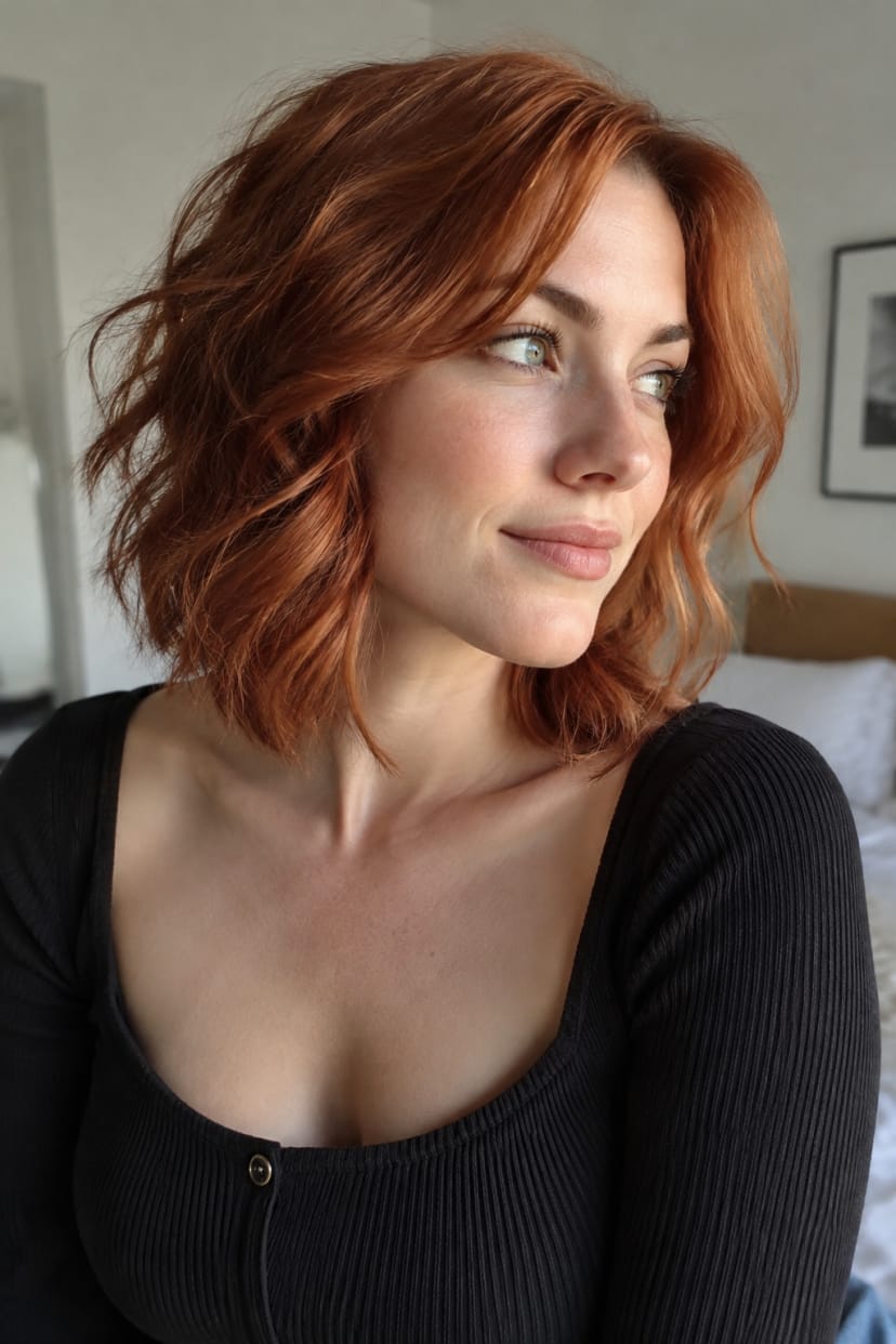 Collarbone-Lob mit texturierten Spitzen