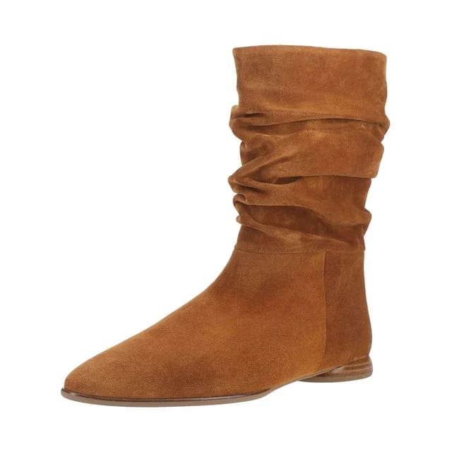 Högl Ankleboots Veloursleder, Camel
