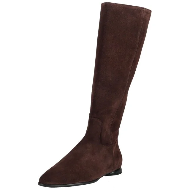Högl Veloursleder-Stiefel, Dunkelbraun