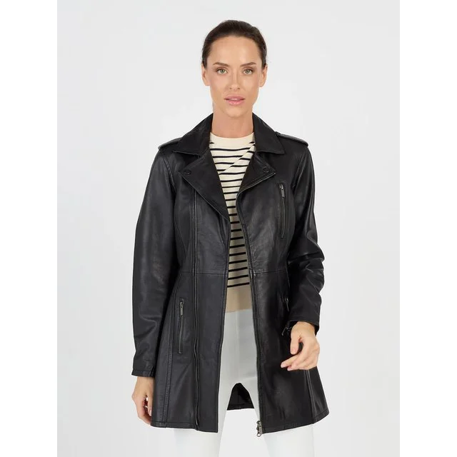 JCC Ledermantel 31020128, black