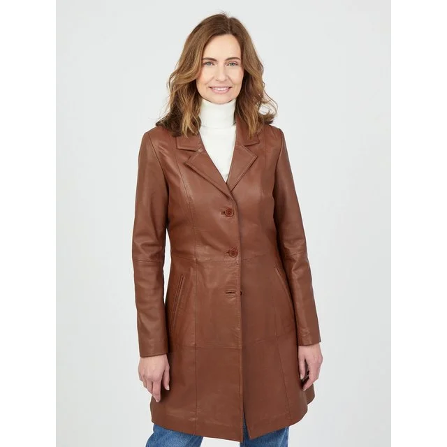 JCC Ledermantel, brown