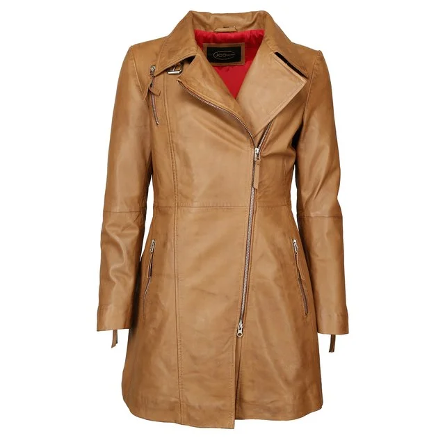 JCC Ledermantel, cognac