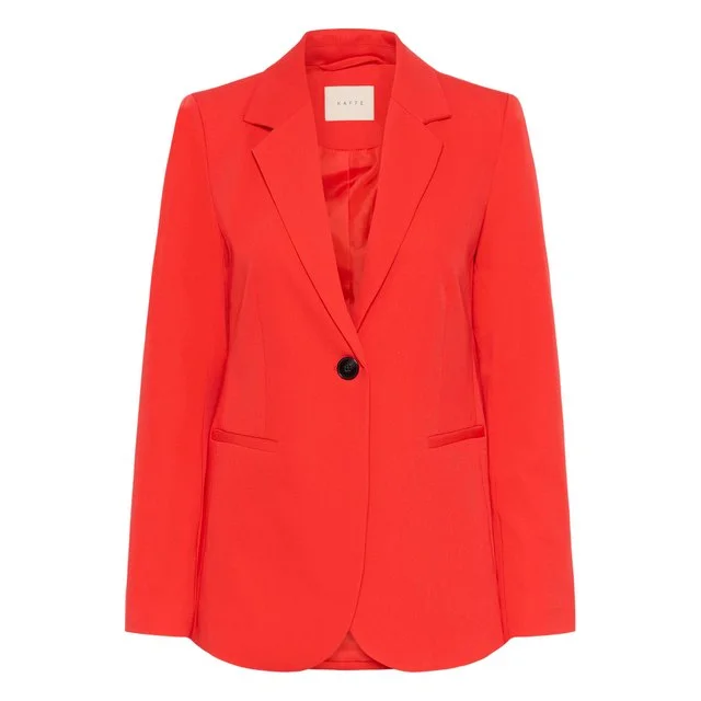 Kaffe Blusenblazer Sakura, Poppy Red