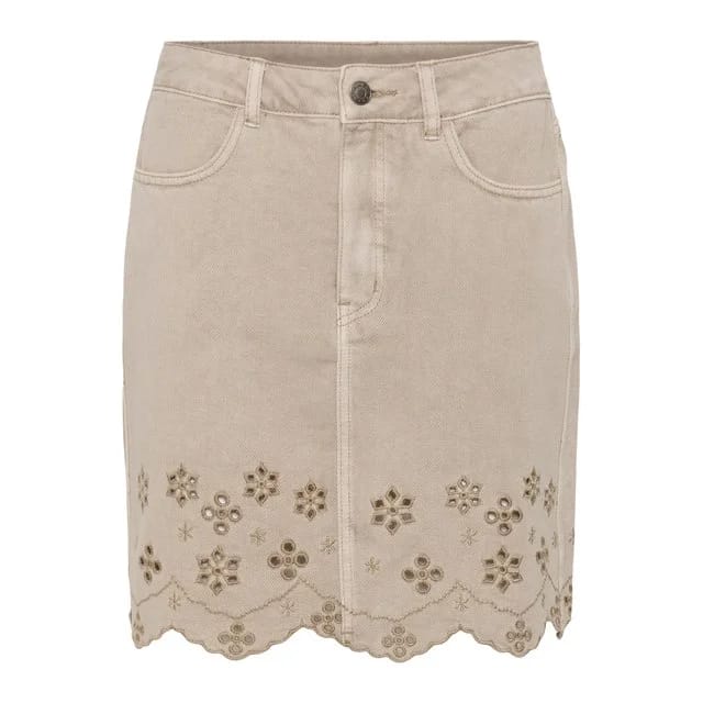 Kaffe Jeansrock, Feather Gray
