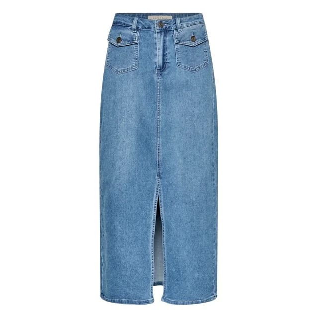 Kaffe Jeansrock, Light Blue Washed Denim