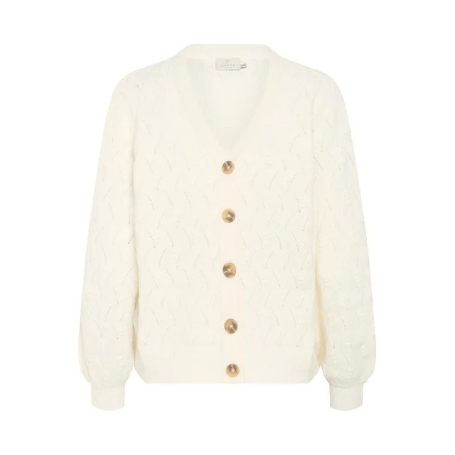 Kaffe Strickjacke Arita, Chalk