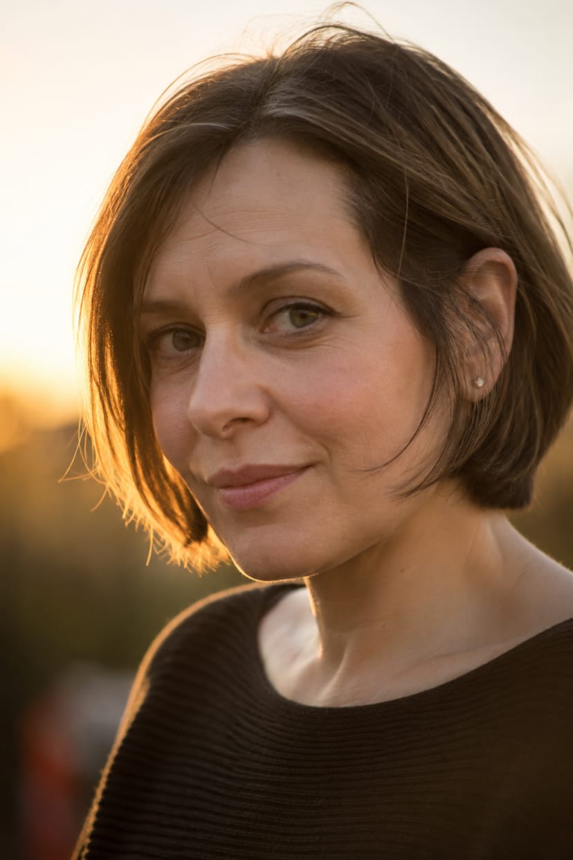 Gestufter Short Bob, kinnlang, Spitzen sichtbar
