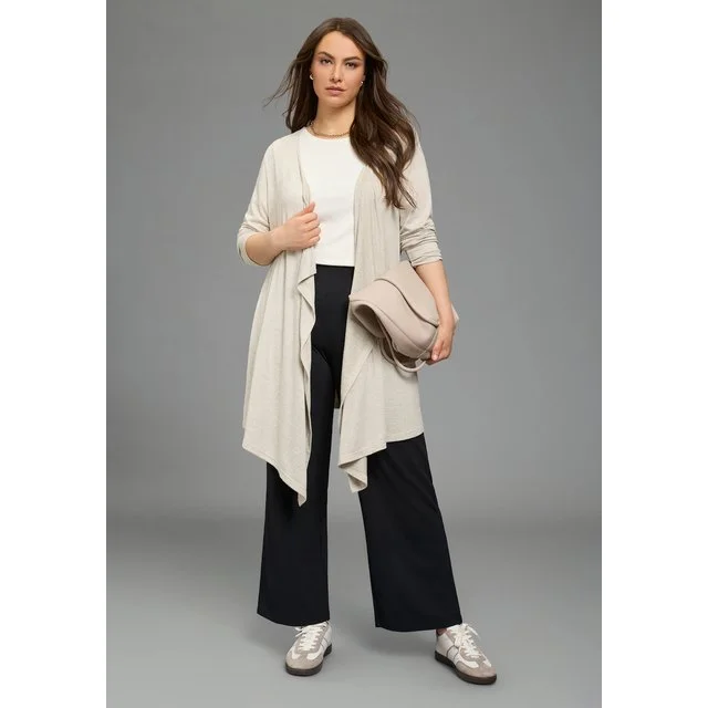 Laura Scott Curve Strickjacke, beige