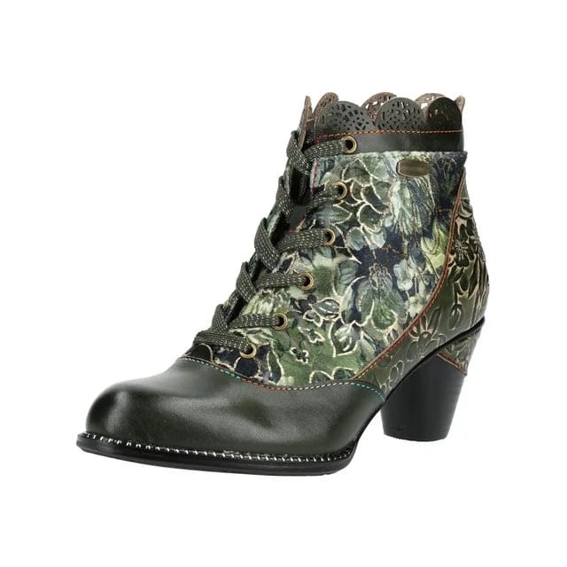 Laura Vita Schnürstiefelette, Khaki