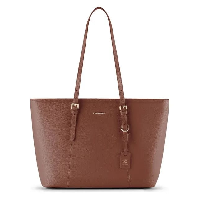 Lazarotti Leder-Shopper, braun