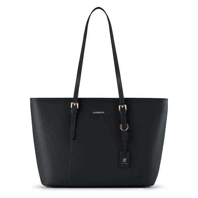 Lazarotti Ledershopper, schwarz