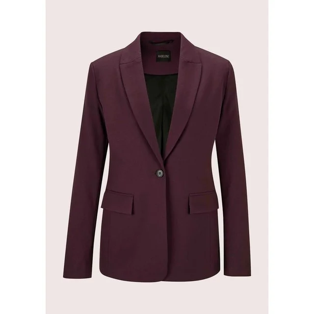 Madeleine Blazer, portwein / melange