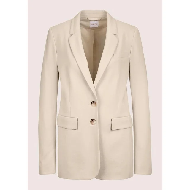 Madeleine Jersey-Blazer lang, kiesel