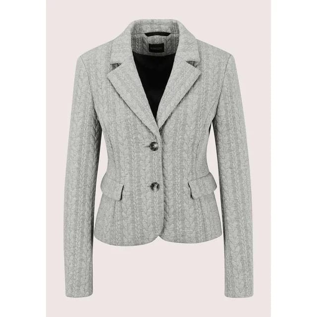 Madeleine Jersey-Blazer, steingrau / melange